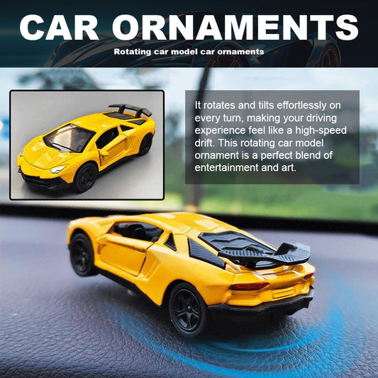 Rotating Car Model Car Ornament