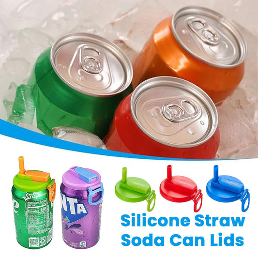 Silicone Straw Soda Can Lid