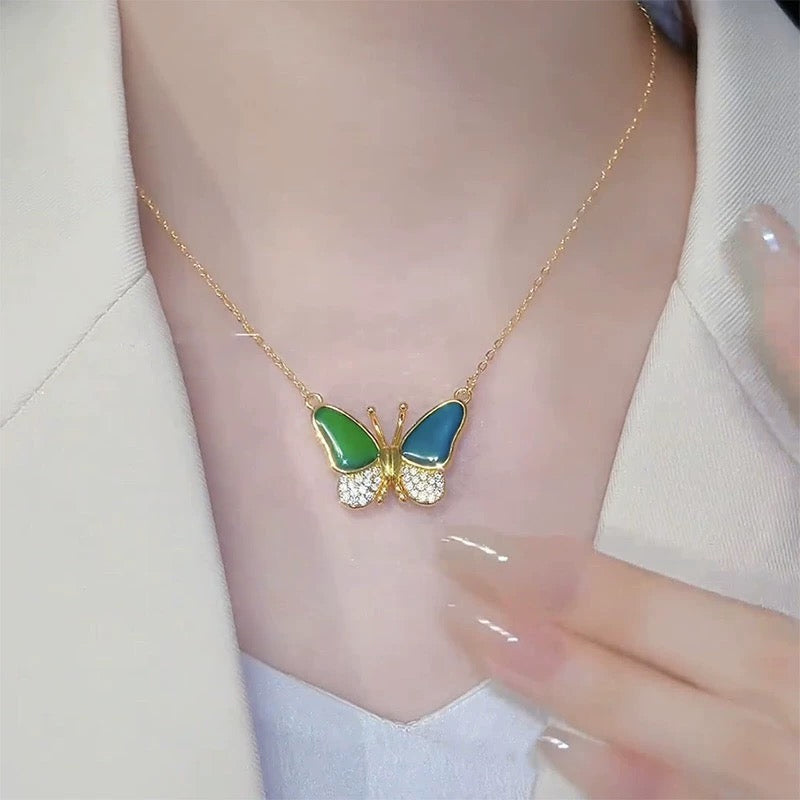 Thermochromic Butterfly Necklace