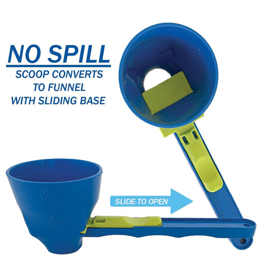 Spill-proof portable colander,Measuring spoon